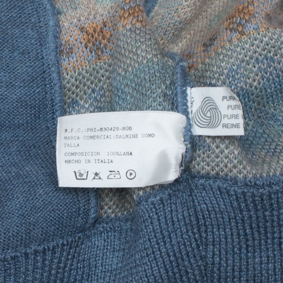 DALMINE UOMO Wool Sweater Size 54 Made in Italy - Picture 7 of 9